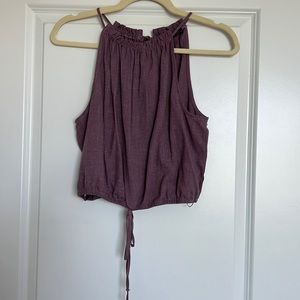 Purple crop top